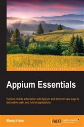 Book cover of Appium Essentials by Manoj Hans