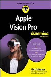 Book cover of Apple Vision Pro For Dummies by Marc Saltzman