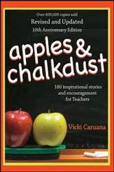Book cover of Apples & Chalkdust by Vicki Caruana