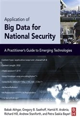 Book cover of Application of Big Data for National Security by Babak Akhgar