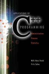 Book cover of Applications Of C++ Programming: Administration, Finance And Statistics by Fritz Solms