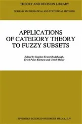 Book cover of Applications of Category Theory to Fuzzy Subsets by S.E. Rodabaugh