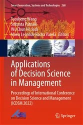 Book cover of Applications of Decision Science in Management by Taosheng Wang