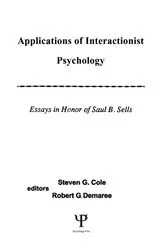 Book cover of Applications of interactionist Psychology by Steven G. Cole