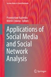 Book cover of Applications of Social Media and Social Network Analysis by Przemysław Kazienko
