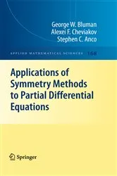 Book cover of Applications of Symmetry Methods to Partial Differential Equations by Unknown