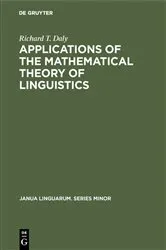 Book cover of Applications of the Mathematical Theory of Linguistics by Unknown