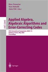 Book cover of Applied Algebra, Algebraic Algorithms and Error-Correcting Codes by Marc Fossorier