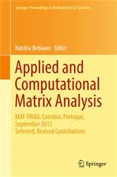 Book cover of Applied and Computational Matrix Analysis by Natália Bebiano