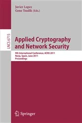 Book cover of Applied Cryptography and Network Security by Javier López