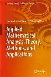 Book cover of Applied Mathematical Analysis: Theory, Methods, and Applications by Hemen Dutta