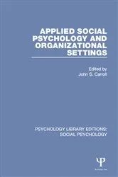 Book cover of Applied Social Psychology and Organizational Settings by John S. Carroll