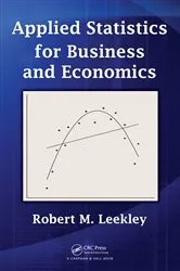 Book cover of Applied Statistics for Business and Economics by Unknown