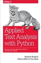 Book cover of Applied Text Analysis with Python by Benjamin Bengfort