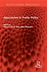 Book cover of Approaches in Public Policy by Steve Leach