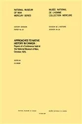 Book cover of Approaches to native history in Canada by Unknown