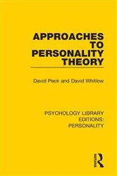 Book cover of Approaches to Personality Theory by David Peck
