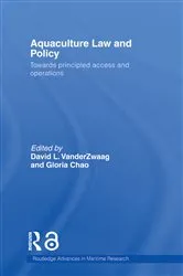 Book cover of Aquaculture Law and Policy by David L. VanderZwaag