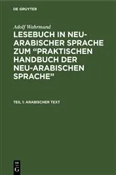 Book cover of Arabischer Text (2nd ed.) by Adolf Wahrmund