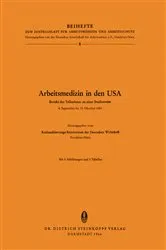 Book cover of Arbeitsmedizin in den USA by Unknown