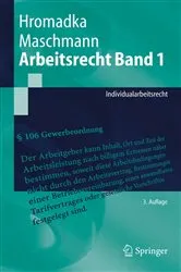 Book cover of Arbeitsrecht Band 1 (3rd ed.) by Wolfgang Hromadka
