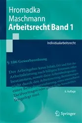 Book cover of Arbeitsrecht Band 1 (6th ed.) by Wolfgang Hromadka