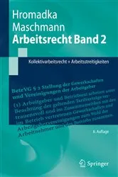 Book cover of Arbeitsrecht Band 2 (6th ed.) by Unknown