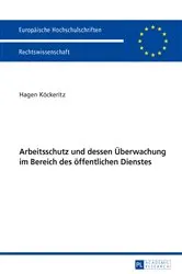 Book cover of Arbeitsschutz und dessen Ueberwachung im Bereich des oeffentlichen Dienstes by Hagen Köckeritz