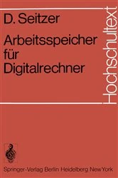 Book cover of Arbeitsspeicher für Digitalrechner by D. Seitzer