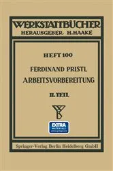 Book cover of Arbeitsvorbereitung by Ferdinand Pristl