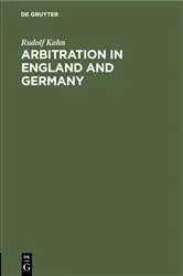 Book cover of Arbitration in England and Germany by Unknown