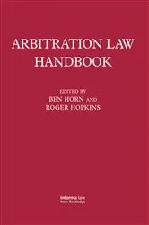 Book cover of Arbitration Law Handbook by Roger Hopkins
