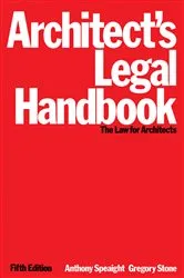 Book cover of Architect's Legal Handbook (5th ed.) by Unknown