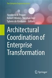 Book cover of Architectural Coordination of Enterprise Transformation by Henderik A. Proper