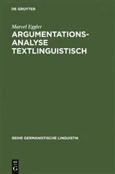Book cover of Argumentationsanalyse textlinguistisch by Unknown