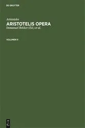 Book cover of Aristoteles: Aristotelis Opera. Volumen II by Immanuel Bekker