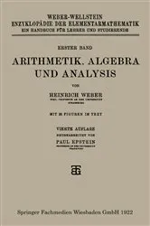Book cover of Arithmetik, Algebra und Analysis (4th ed.) by Heinrich Weber