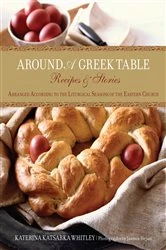 Book cover of Around a Greek Table by Katerina Whitley