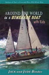 Book cover of Around the World in a Homemade Boat with kids by Unknown