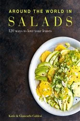 Book cover of Around the World in Salads by Katie Caldesi
