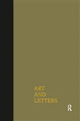 Book cover of Art & Letters July-Winter 1918 by F. Rutter
