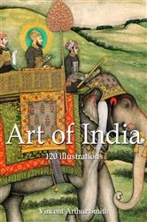 Book cover of Art of India 120 illustrations by Vincent Arthur Smith