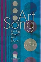 Book cover of Art Song by Carol Kimball