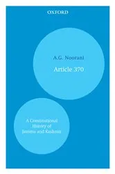 Book cover of Article 370 by A.G. Noorani