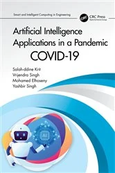 Book cover of Artificial Intelligence Applications in a Pandemic by Salah-ddine Krit