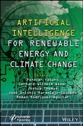 Book cover of Artificial Intelligence for Renewable Energy and Climate Change by Pandian Vasant