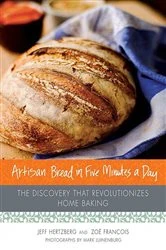 Book cover of Artisan Bread in Five Minutes a Day by Hertzberg, Jeff, M.D.