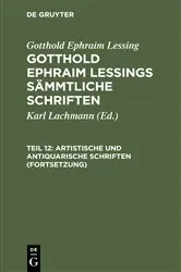 Book cover of Artistische und antiquarische Schriften (Fortsetzung) by Karl Lachmann