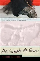 Book cover of As Simple as Snow by Gregory Galloway