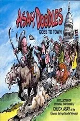 Book cover of Asay Doodles Goes To Town by Chuck Asay